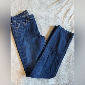 Citizens Of Humanity Women's Dark Blue Straight Leg Jeans